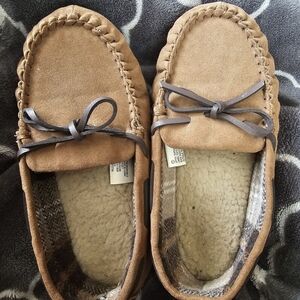 Brown Moccasin Kids Slippers